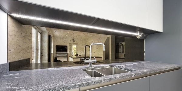 Antique Mirror Glass Splashback