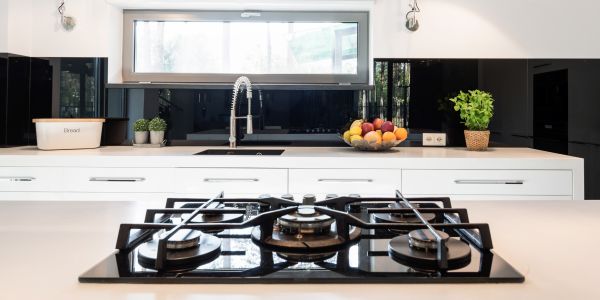 Painted Glass Splashback