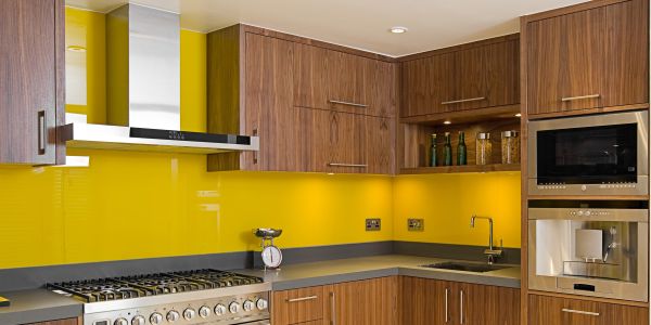 Painted Glass Splashback