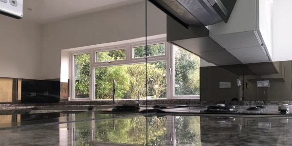 Tinted Mirror Glass Splashback